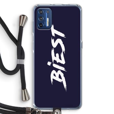 Biest: Motorola Moto G9 Plus Transparant Hoesje met koord