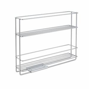 Metaltex Space Saver Smart Kitchen Uitschuifbaar Kruidenrek 6x28x22 cm Zilver