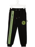 Gcds Kids pantalon de jogging à bandes latérales - Noir
