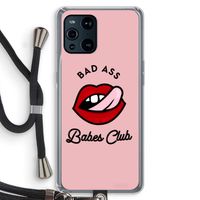 Badass Babes Club: Oppo Find X3 Transparant Hoesje met koord