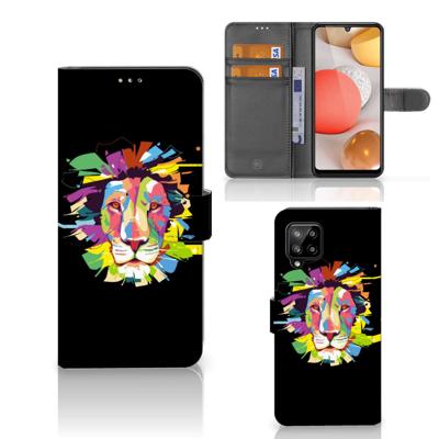 Samsung Galaxy A42 5G Leuk Hoesje Lion Color Samsung Galaxy A42 5G Leuk Hoesje Lion Color