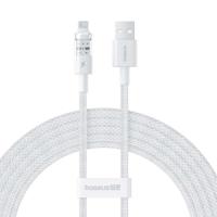 Baseus Gem USB naar IP 2.4A snellaadkabel 2 m Wit