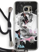 Camouflage de sommeil: Samsung Galaxy S7 Edge Transparant Hoesje met koord