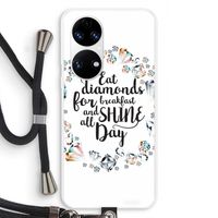 Diamonds: Huawei P50 Transparant Hoesje met koord