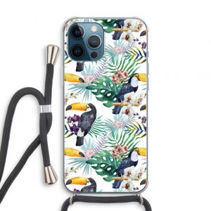Tukans: iPhone 12 Pro Transparant Hoesje met koord