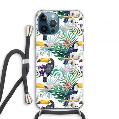 Tukans: iPhone 12 Pro Transparant Hoesje met koord