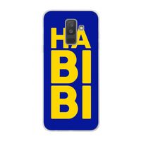 Habibi Blue: Samsung Galaxy A6 Plus (2018) Transparant Hoesje