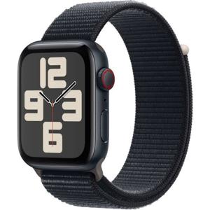 Apple Watch SE GPS + mobiel - 44 mm - Middernacht aluminium kast - Middernacht sportbandje