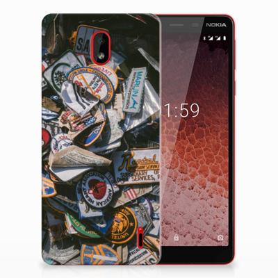 Nokia 1 Plus | Siliconen hoesje | met foto Badges