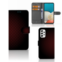 Samsung Galaxy A53 Telefoon Hoesje Geruit Rood - thumbnail