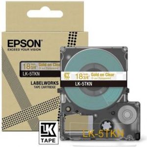 Epson LK-5TKN Goud, Transparant
