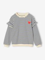 Marinetrui met ruches voor meisjes marineblauw