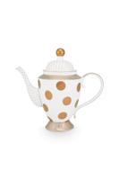 Pip Studio Theepot Dot Delight Wit/Goud 1.25l Pip Studio Theepot Dot Delight Wit/Goud 1.25l