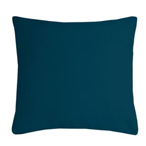 Stof Textile sierkussen Nelson - petrol blauw - 40 x 40 cm - bank kussens - polyester
