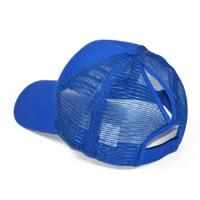 Zomer katoen mesh opening paardenstaart hoed zonnebrandcrème Baseballpet specificatie: ?? (Royal Blue)
