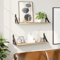 Wandschappen 2 st 60x15x15,5 cm sonoma eikenkleurig