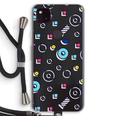 8-bit N°9: Pixel 4a 5G Transparant Hoesje met koord