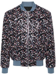 DSQUARED2 Blossoms floral-embroidery sequinned jacket - Noir