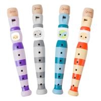 Classic World houten fluit met strepen