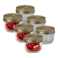 Weckpot/inmaakpot - 6x - met schroefdeksel - 350 ml - Le Parfait