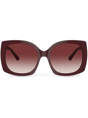 Dolce & Gabbana Eyewear lunettes de soleil à monture papillon - Rouge