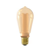 LED Glassfiber Rustic Lamp 220-240V 3,5W 100lm E27 ST64, goud 1800K dimbaar - Calex