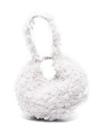 Patrizia Pepe Bangle shearling mini bag - Blanc