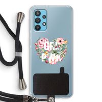 GRL PWR Flower: Samsung Galaxy A32 4G Transparant Hoesje met koord