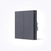 Aqara Smart Wall Switch H1 - met neutrale draad - dubbele schakelaar - grijs