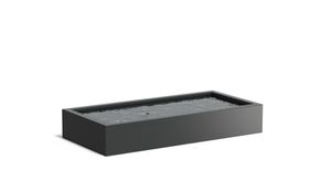 Aluminium vijverbak 250x120x40cm.