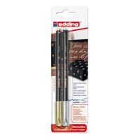Fineliner edding 1200 f zilver en goud