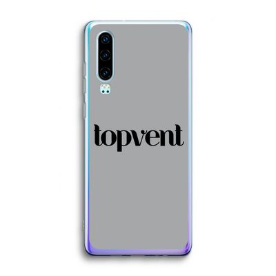Topvent Grijs Zwart: Huawei P30 Transparant Hoesje