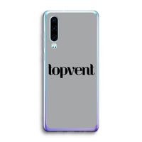 Topvent Grijs Zwart: Huawei P30 Transparant Hoesje