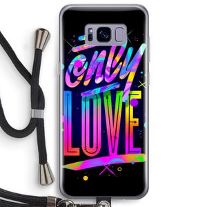 Only Love: Samsung Galaxy S8 Plus Transparant Hoesje met koord
