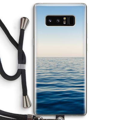 Water horizon: Samsung Galaxy Note 8 Transparant Hoesje met koord