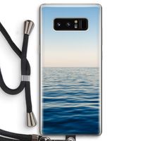 Water horizon: Samsung Galaxy Note 8 Transparant Hoesje met koord