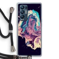Cosmic Silence: Oppo Find X3 Neo Transparant Hoesje met koord