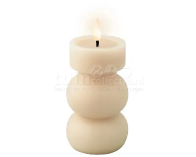 LED Kaars Crème-Wit 15cm