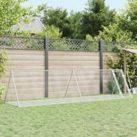 VidaXL Konijnenhok 400x105x91 cm gegalvaniseerd staal zilverkleurig