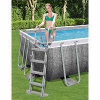 Bestway flowclear zwembadladder met 4 treden 122 cm Bestway flowclear zwembadladder met 4 treden 122 cm