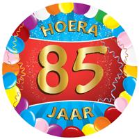 Bierviltjes 85 jaar - 50x stuks - multicolor - verjaardag/feest - feestartikelen
