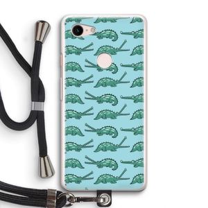 Kroko: Pixel 3 Transparant Hoesje met koord