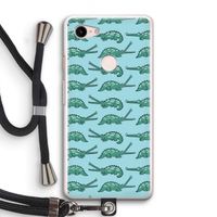Kroko: Pixel 3 Transparant Hoesje met koord