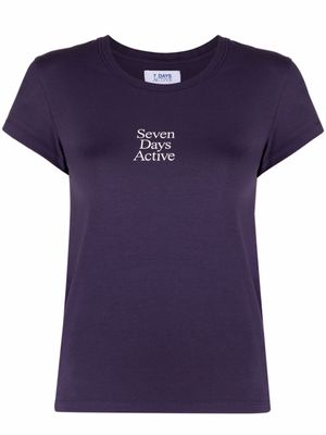 7 DAYS Active t-shirt à logo imprimé - Violet