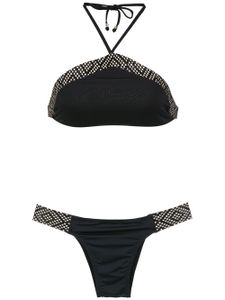 Amir Slama bikini imprimé - Noir