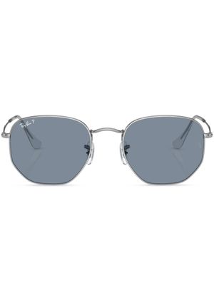 Ray-Ban lunettes de soleil à monture hexagonale - Argent