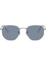 Ray-Ban lunettes de soleil à monture hexagonale - Argent