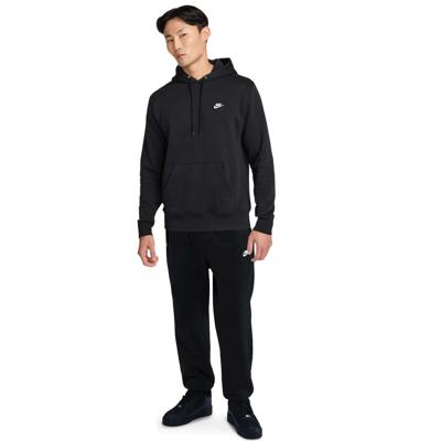 Nike Sportswear Club Fleece Joggingpak Hooded Zwart Wit Nike Sportswear Club Fleece Joggingpak Hooded Zwart Wit