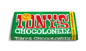 Tony's Chocolonely Melk Chocolade reep Hazelnoot 180g bij Jumbo