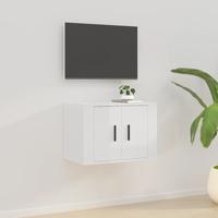 Tv-wandmeubel 57x34,5x40 cm hoogglans wit